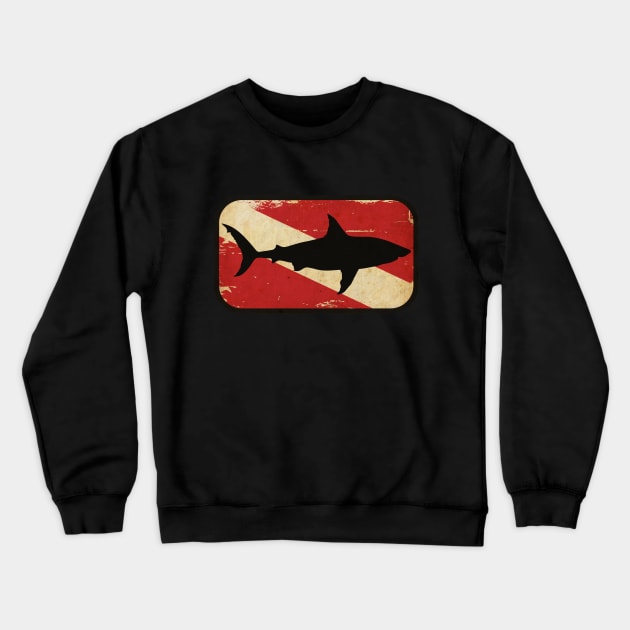 Diving Shark Session Crewneck Sweatshirt by CTShirts